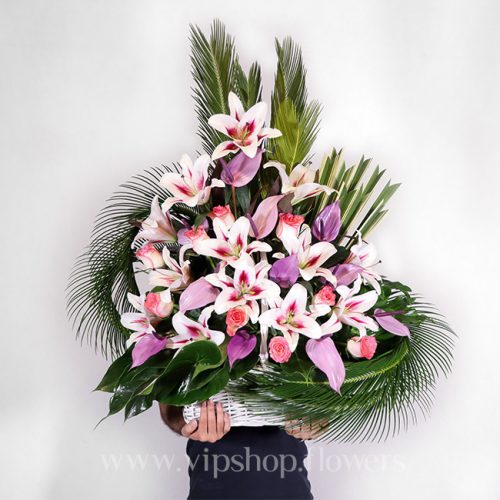 Flower Basket No.125- VIP Online Flower Shop